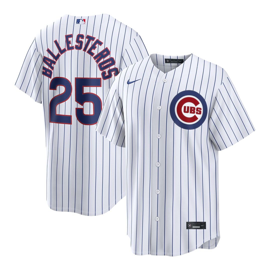 Moisés Ballesteros Chicago Cubs Home Replica Jersey - White