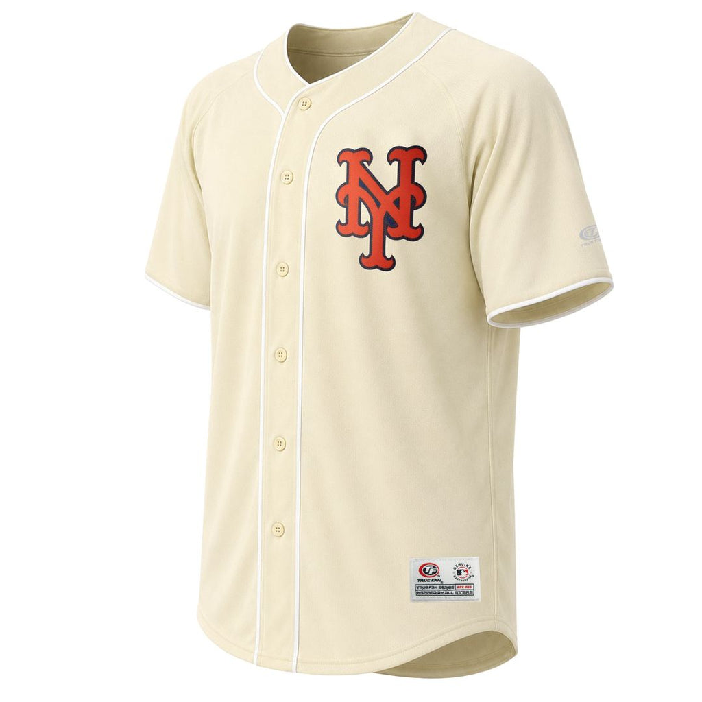 New York Mets Stitches Fashion Jersey - Cream