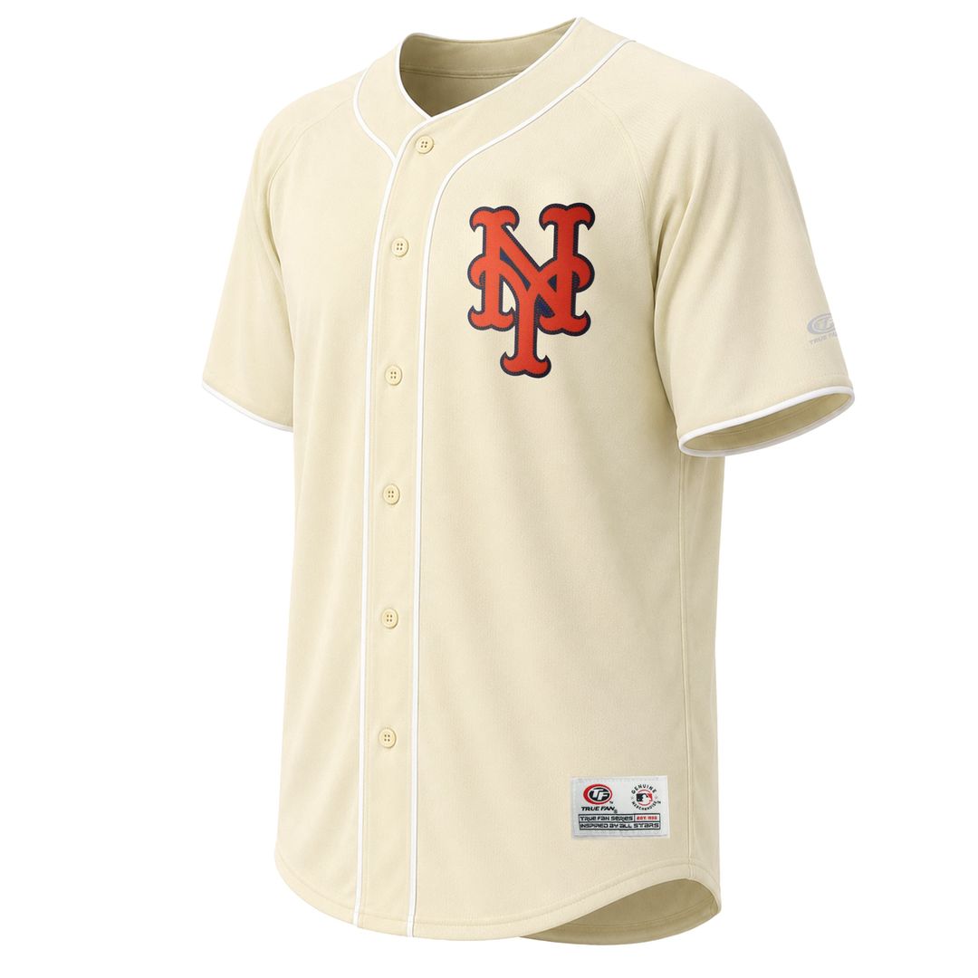 New York Mets Stitches Fashion Jersey - Cream