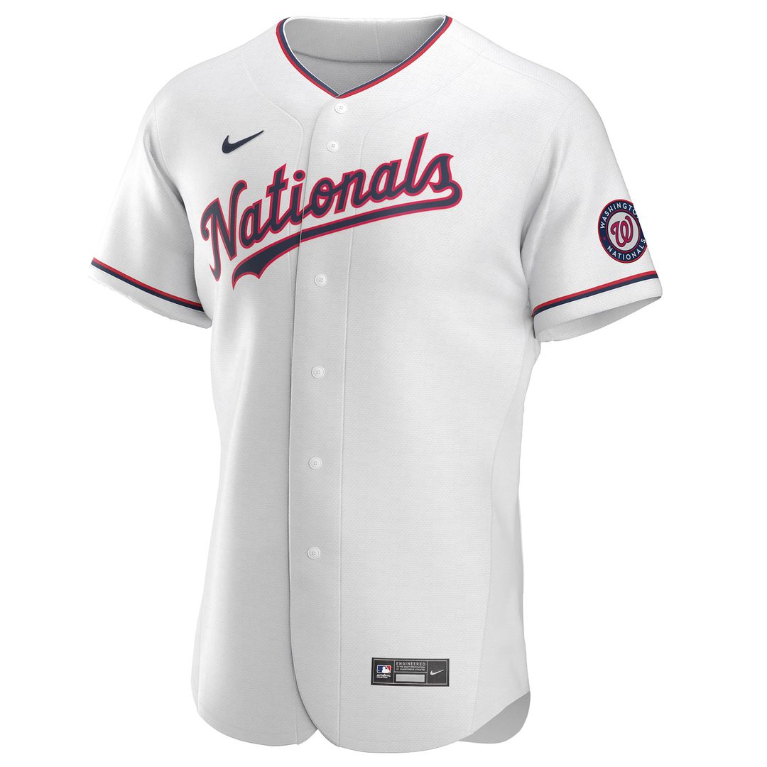 Washington Nationals Alternate Authentic Team Jersey - White