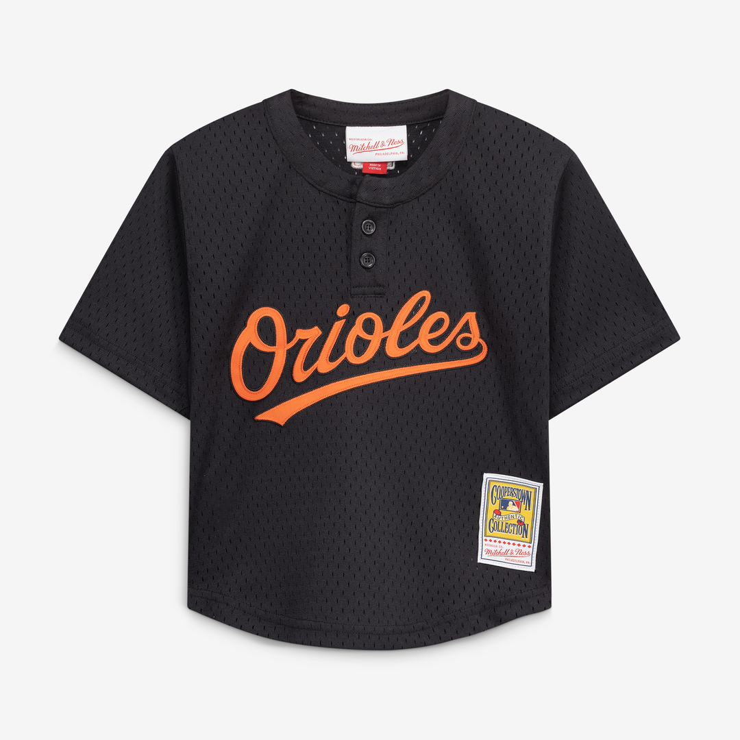 Cal Ripken Jr. Baltimore Orioles Toddler Throwback Mesh Batting Practice Jersey - Black