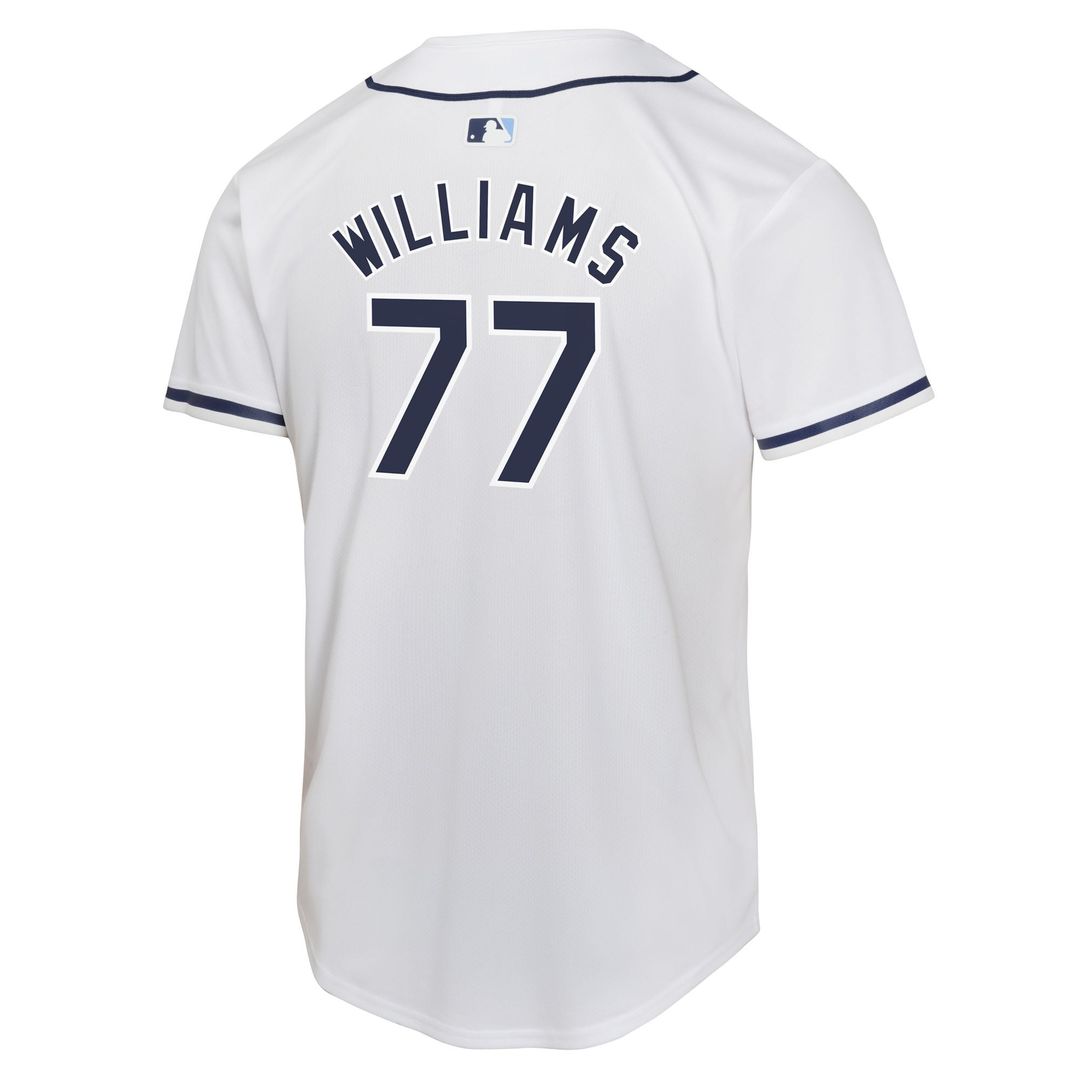 Carson Williams Tampa Bay Rays Youth Home Player Game Jersey - White