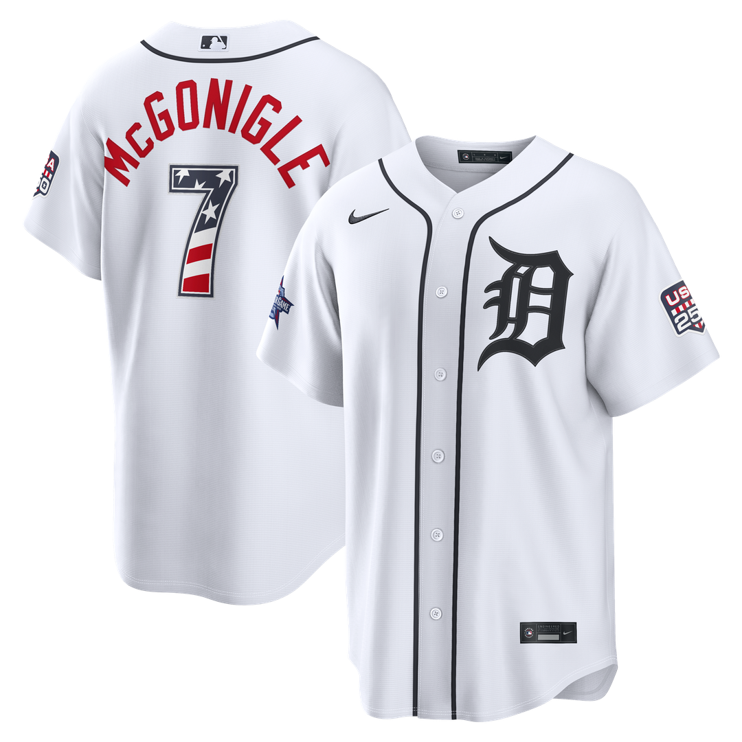 2026 All - Star Edition Stars & Stripes Detroit Tigers Kevin McGonigle White Stadium Jersey