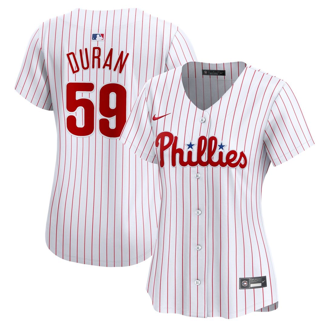 Jhoan Duran Philadelphia Phillies Women's Home Limited Player Jersey - White