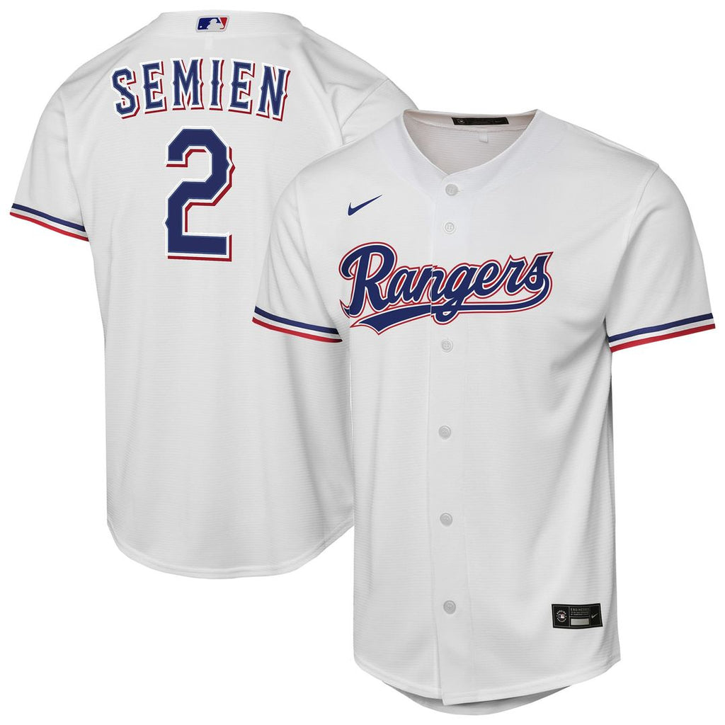 Marcus Semien Texas Rangers Youth Home Replica Player Jersey - White