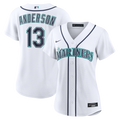 Kade Anderson Seattle Mariners Women's Home Replica Jersey - White