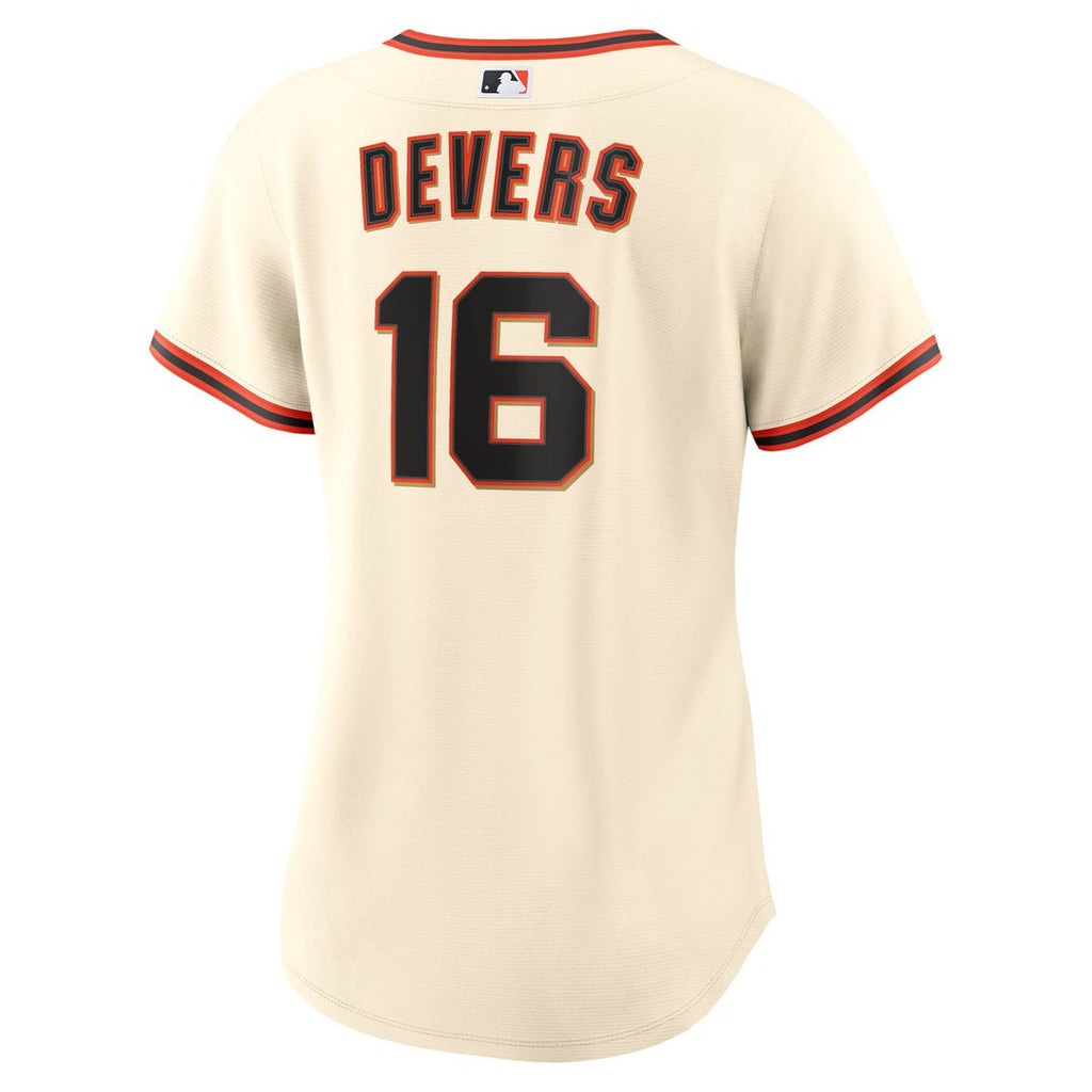 Rafael Devers San Francisco Giants Women's Home Replica Jersey - Cream