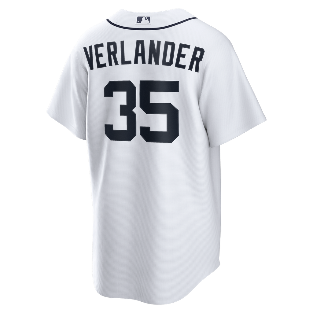 Justin Verlander Detroit Tigers Home Replica Jersey - White