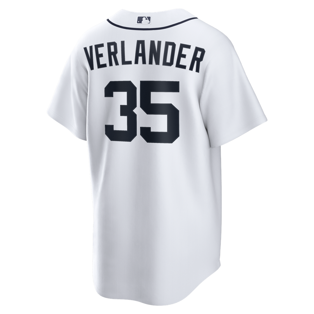Justin Verlander Detroit Tigers Home Replica Jersey - White