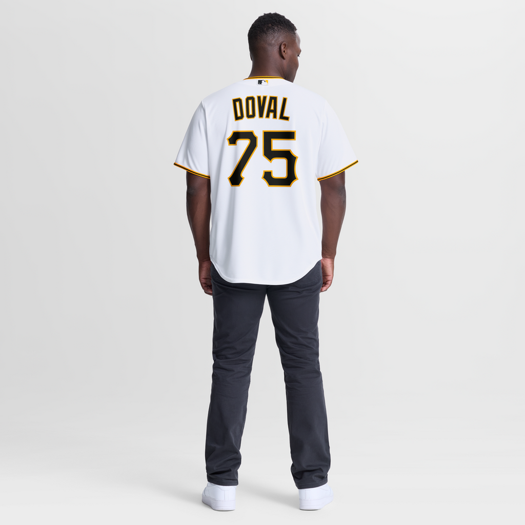 Camilo Doval Pittsburgh Pirates Home Replica Jersey - White