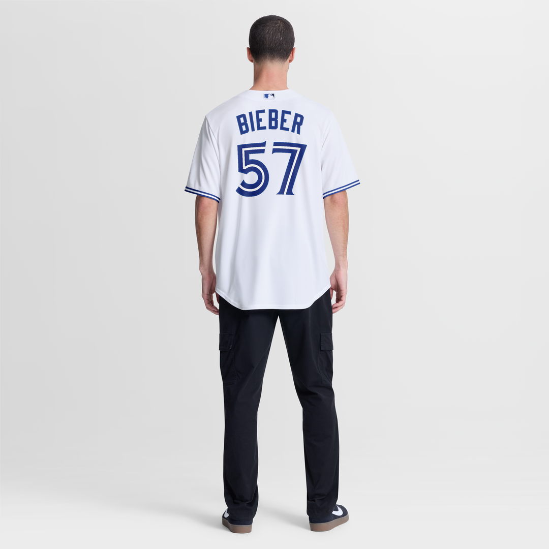 Shane Bieber Toronto Blue Jays Home Replica Jersey - White