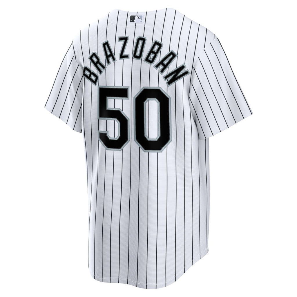 Huascar Brazoban Chicago White Sox Home Replica Jersey - White