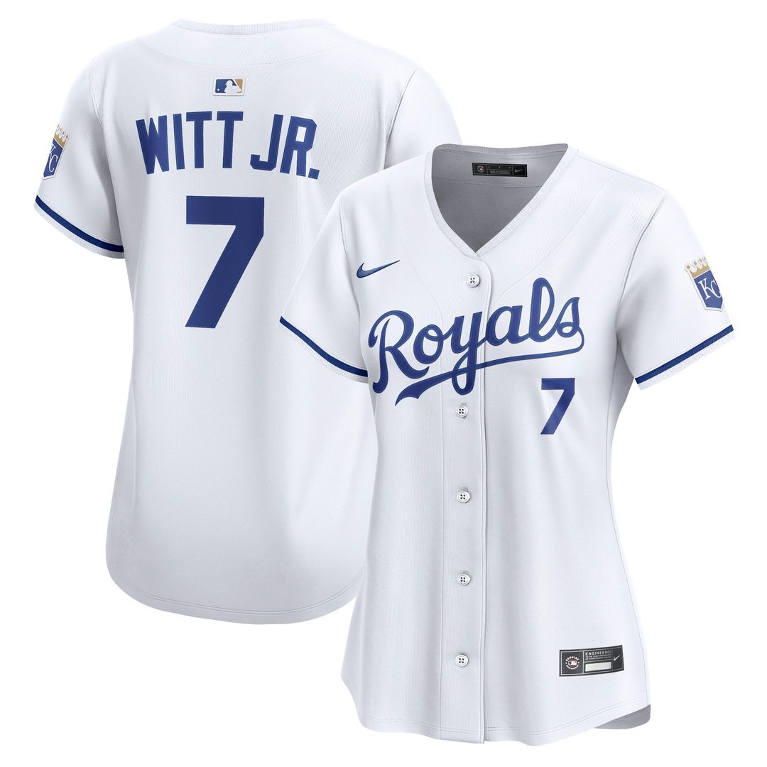 Bobby Witt Jr. Kansas City Royals Women's Home Limited Player Jersey - White
