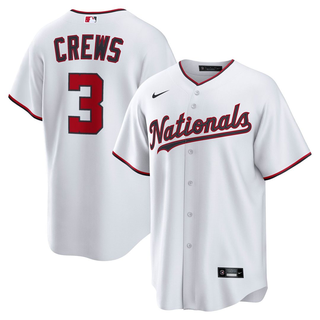 Dylan Crews Washington Nationals Alternate Replica Jersey - Navy