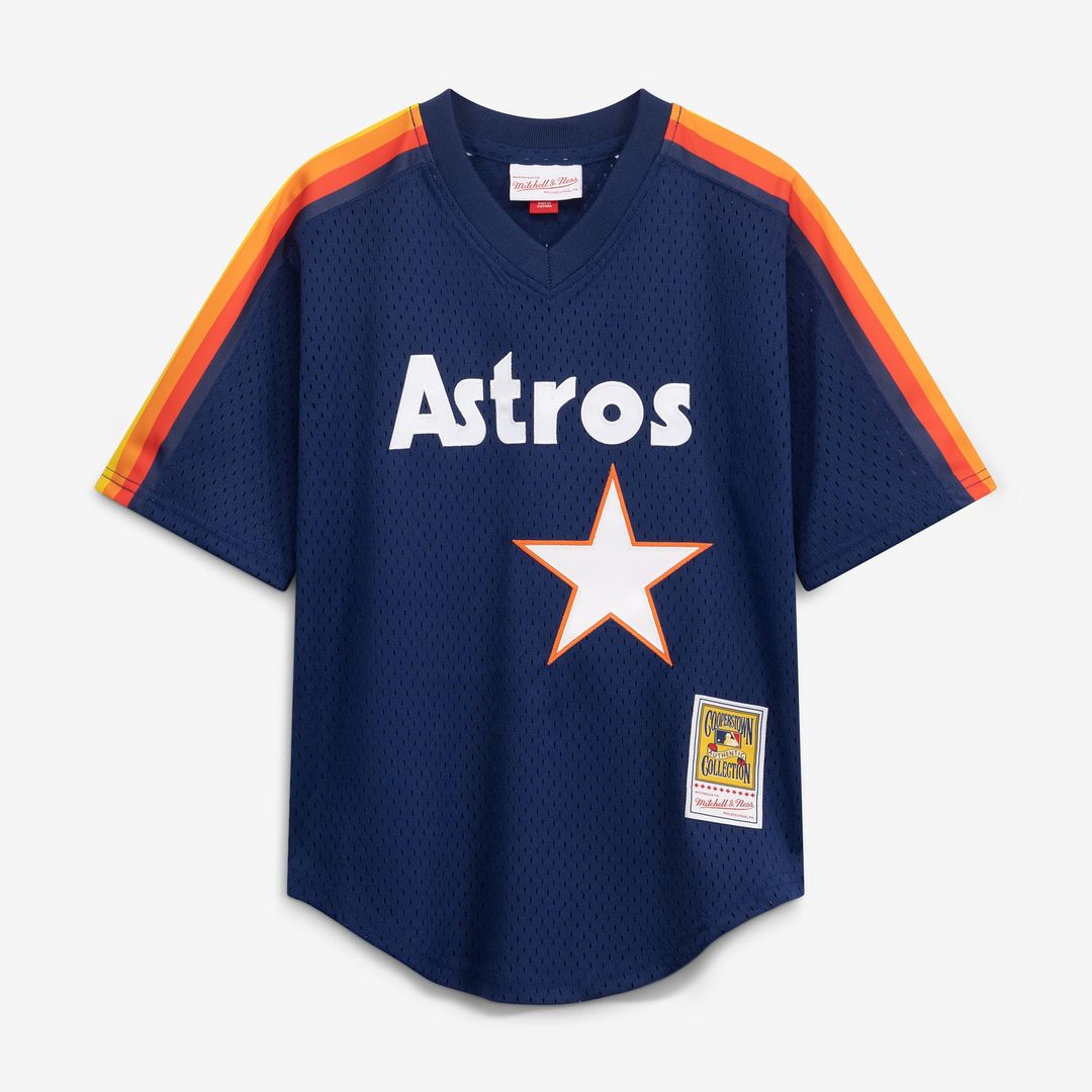 Nolan Ryan Houston Astros Toddler Throwback Mesh Batting Practice Jersey - Navy