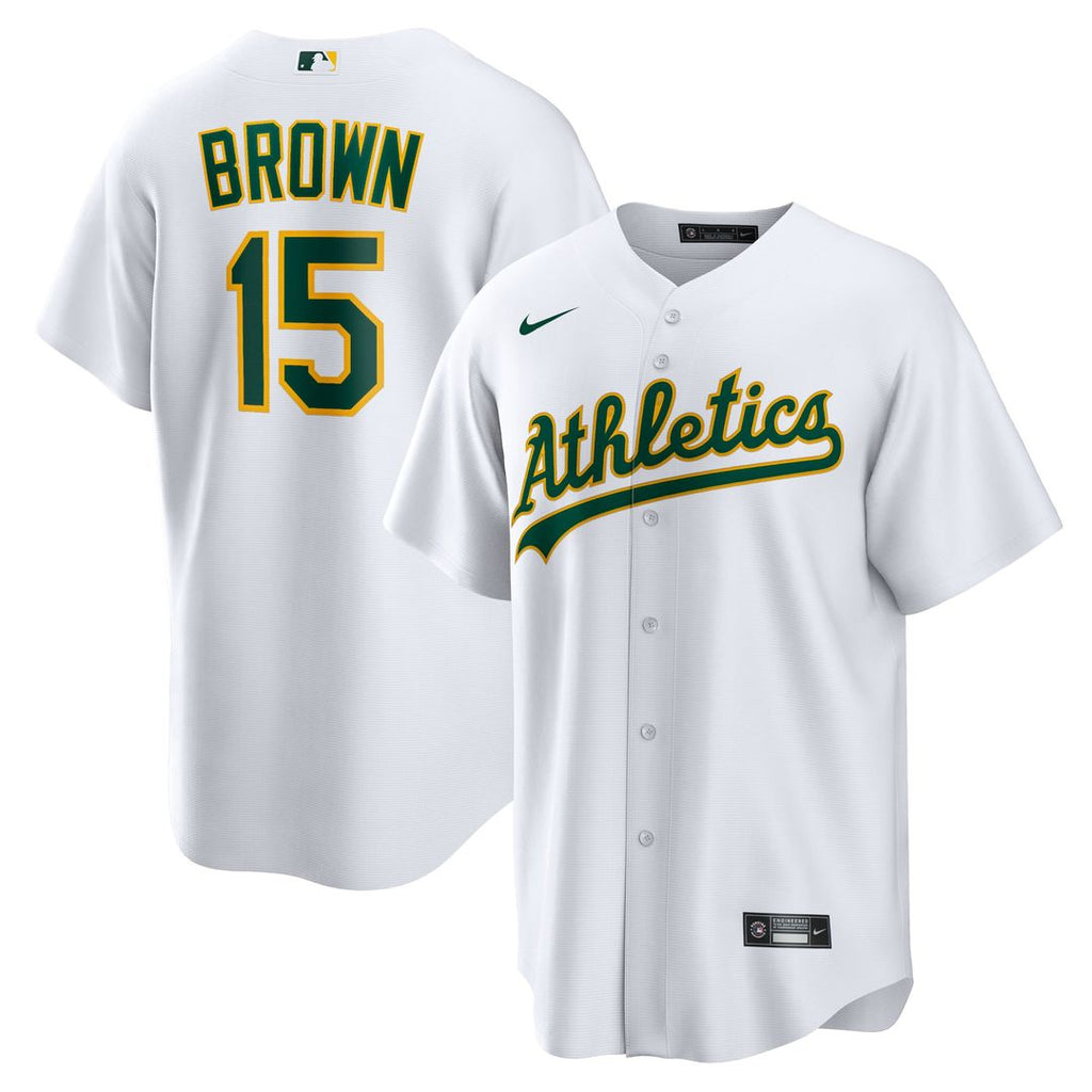 Seth Brown Athletics Home Replica Jersey - White