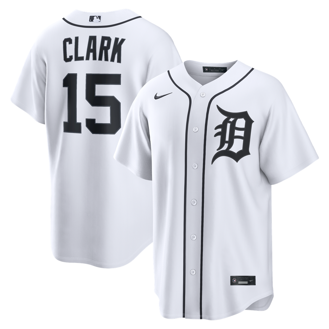 Max Clark Detroit Tigers Home Replica Jersey - White