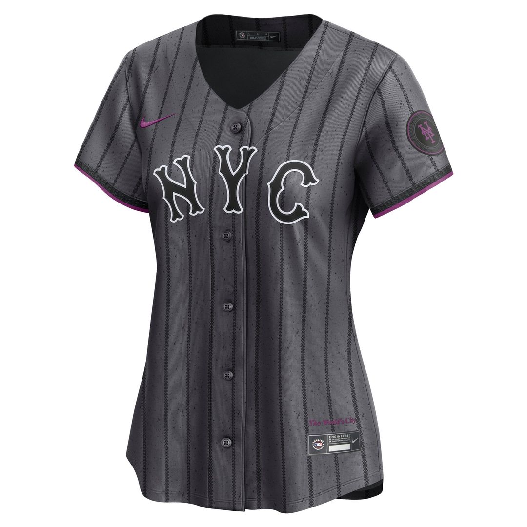 Francisco Lindor New York Mets Women's City Connect Limited Jersey - Gray