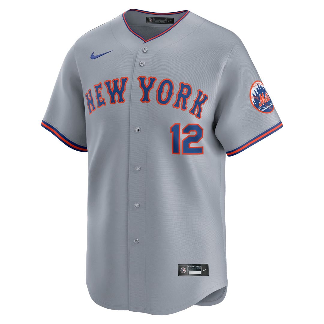Francisco Lindor New York Mets Road Limited Player Jersey - Gray