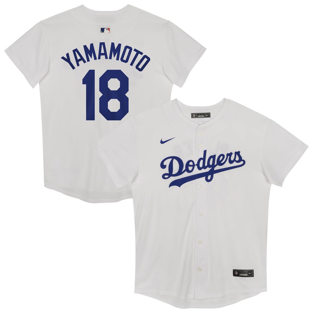 Yoshinobu Yamamoto Los Angeles Dodgers Preschool Home Game Jersey - White