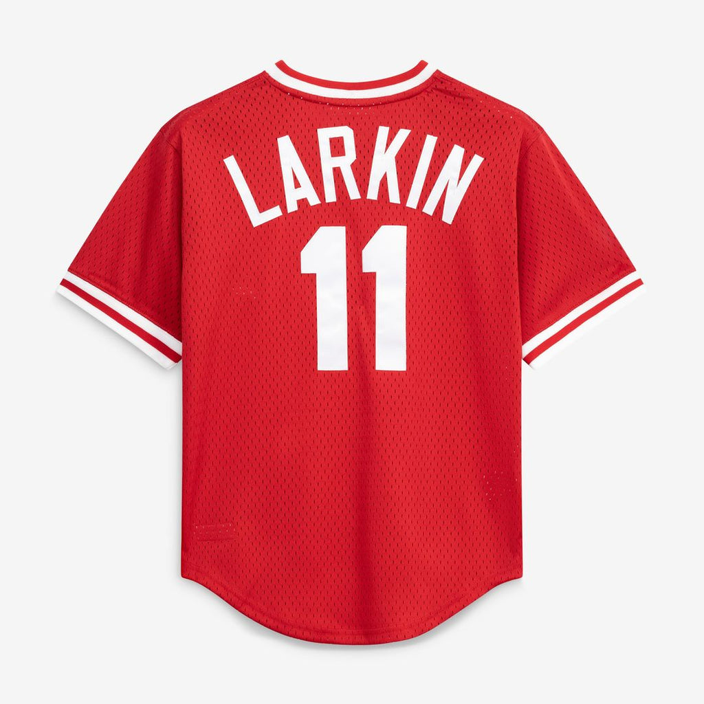 Barry Larkin Cincinnati Reds Authentic Batting Practice Jersey - Red