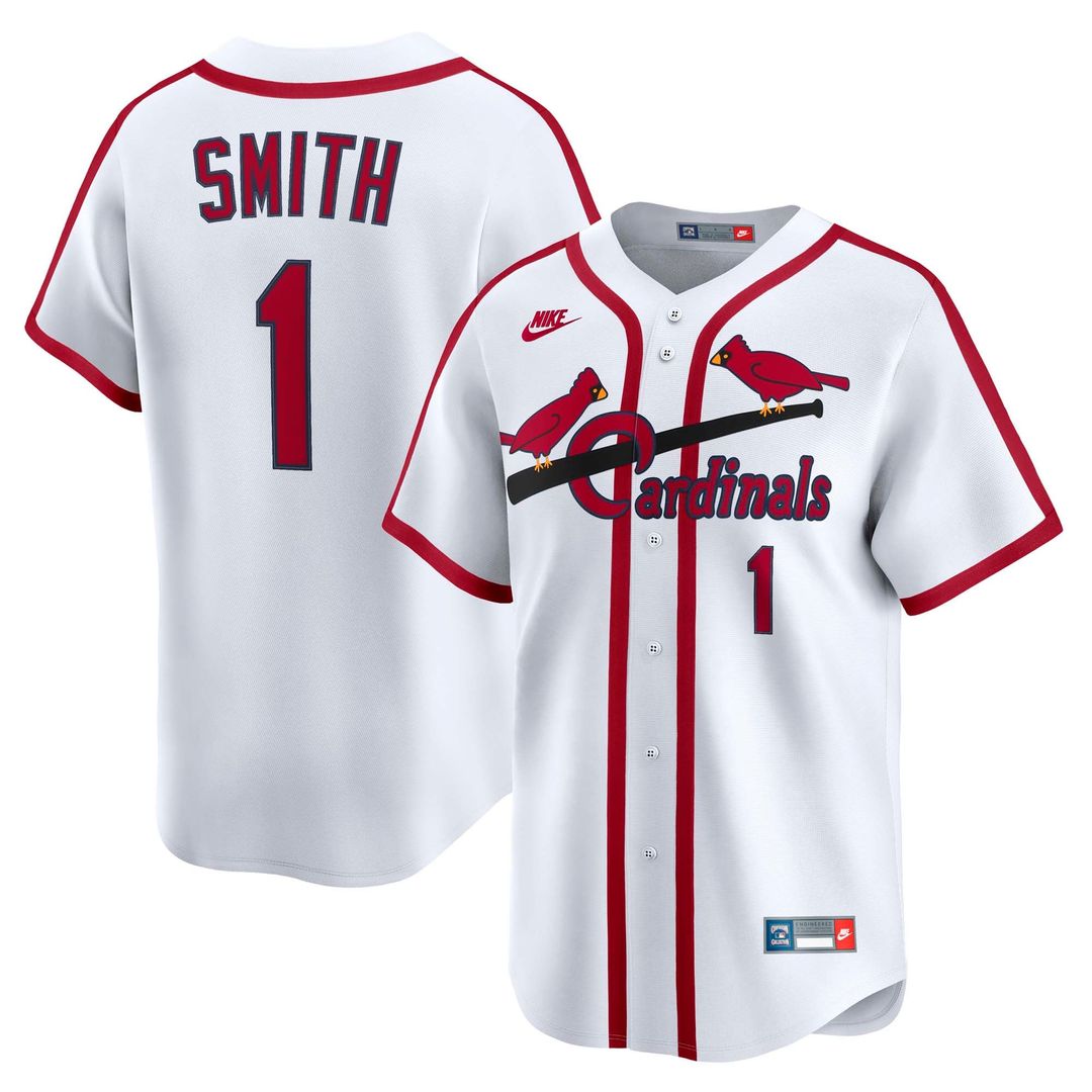 Ozzie Smith St. Louis Cardinals Throwback Cooperstown Collection Limited Jersey - White