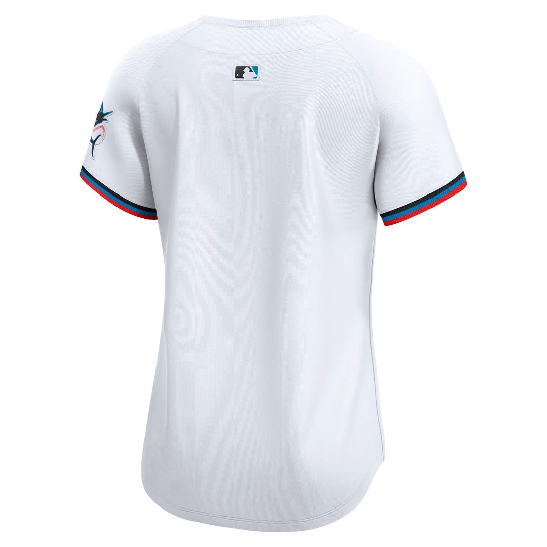 Miami Marlins Women's Home Limited Jersey - White