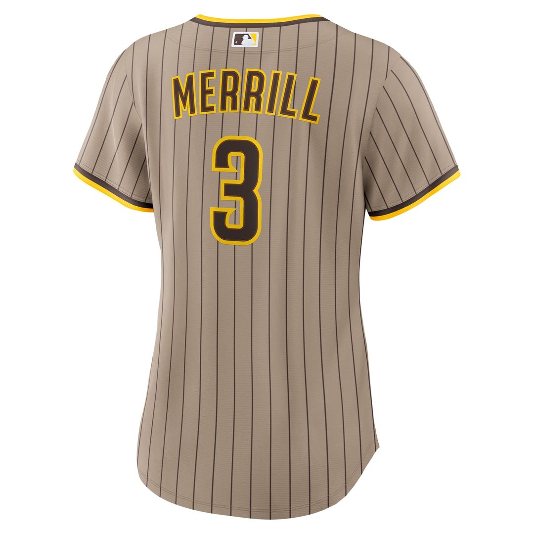 Jackson Merrill San Diego Padres Women's Replica Jersey - Sand