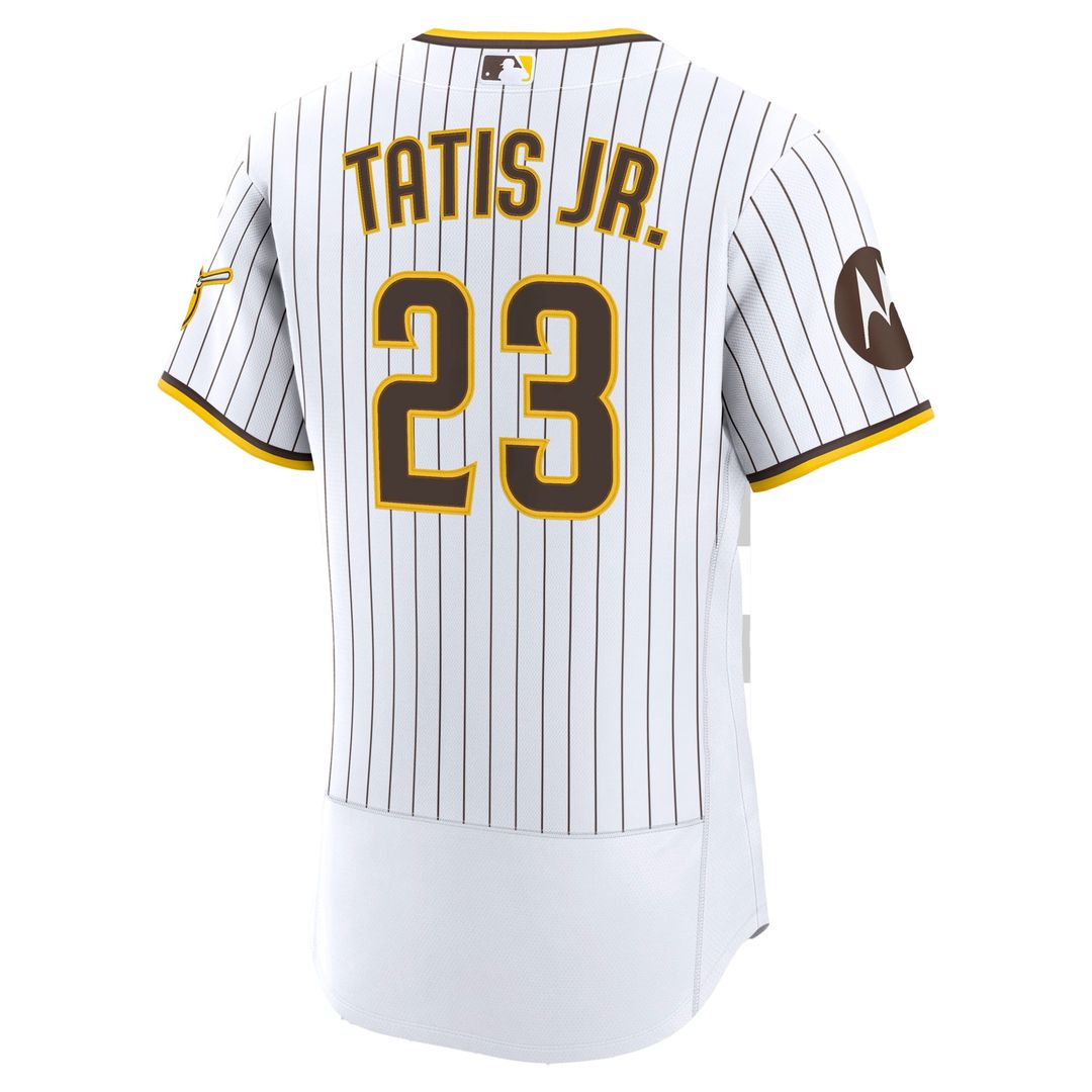 Fernando Tatis Jr. San Diego Padres Home Authentic Sponsor Patch Jersey - White
