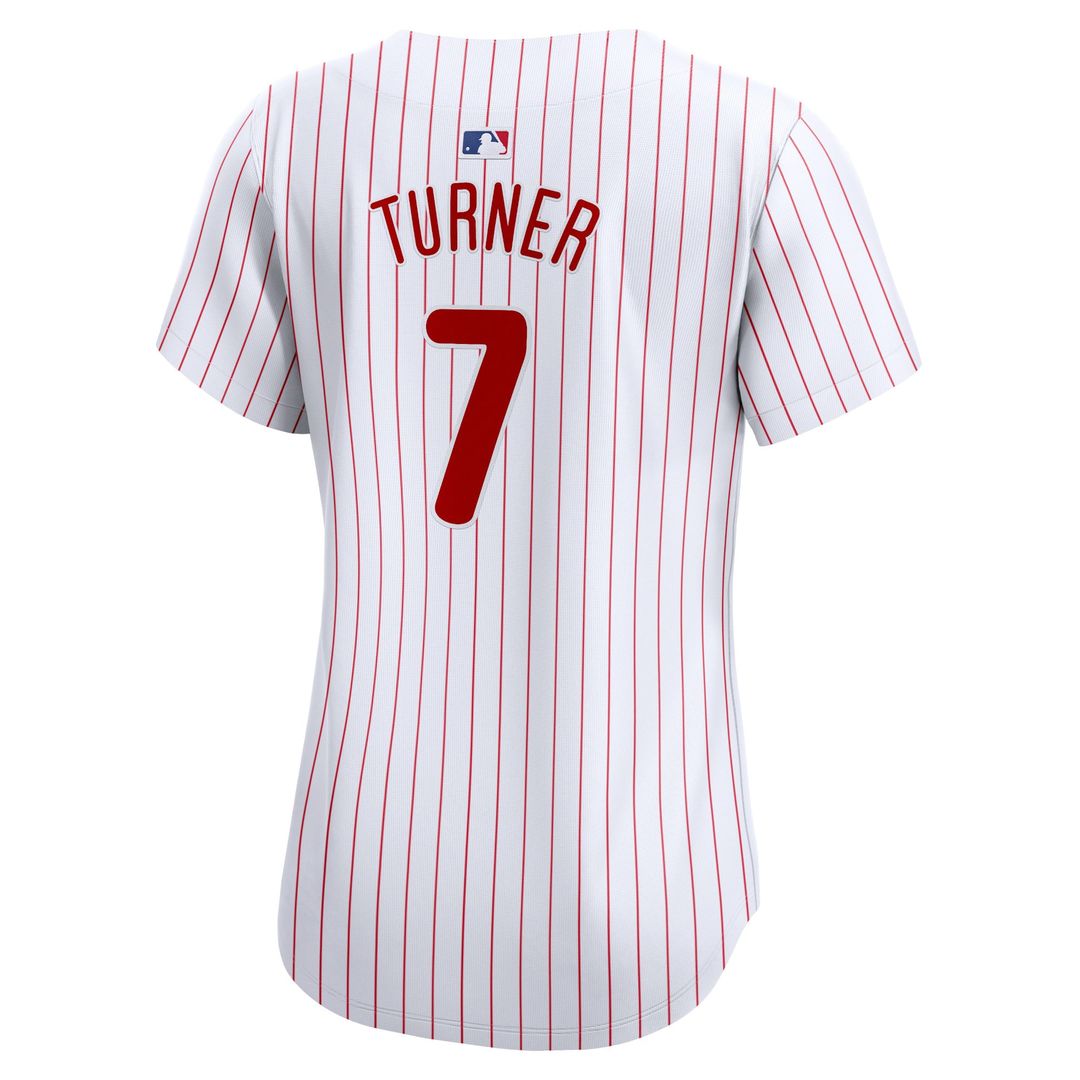 Trea Turner Philadelphia Phillies Women's Home Limited Player Jersey - White