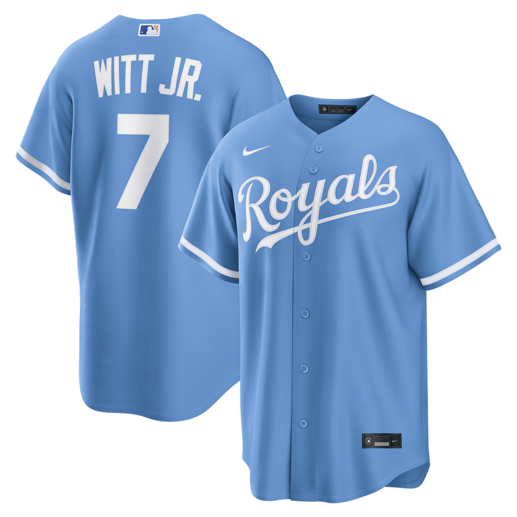 Bobby Witt Jr. Kansas City Royals Alternate Replica Jersey - Light Blue