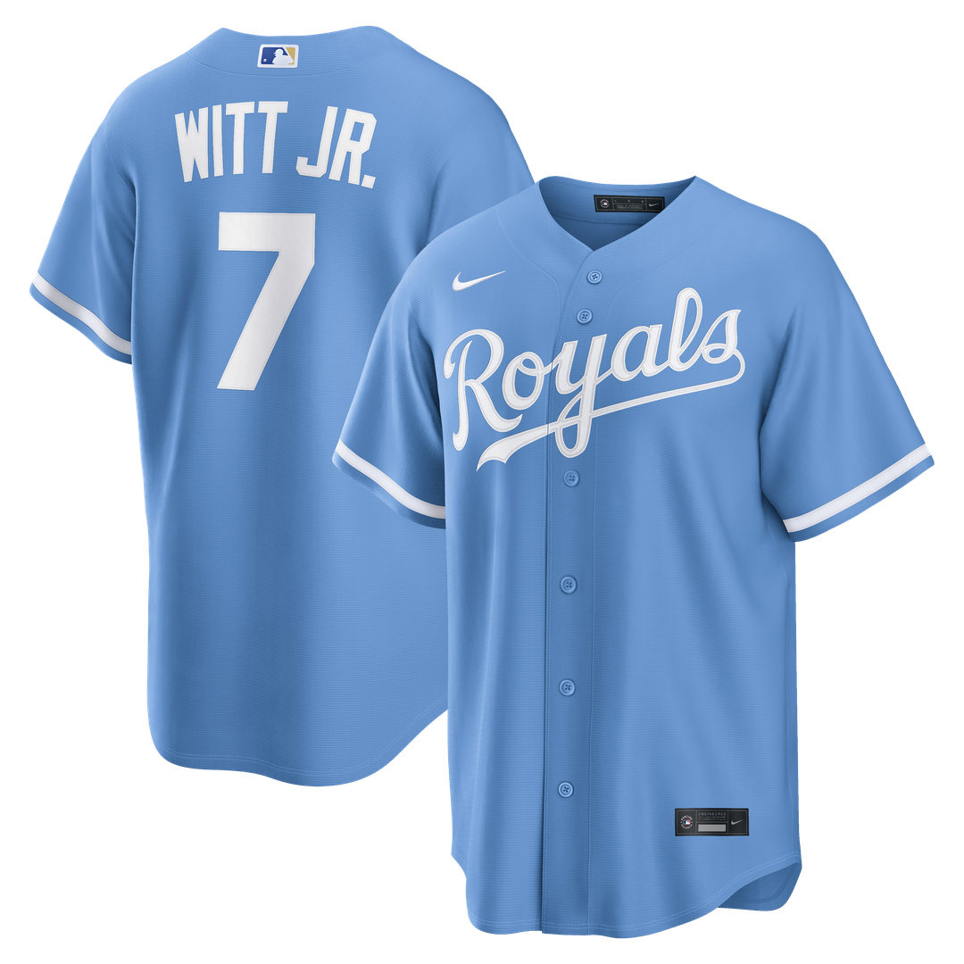 Bobby Witt Jr. Kansas City Royals Alternate Replica Jersey - Light Blue