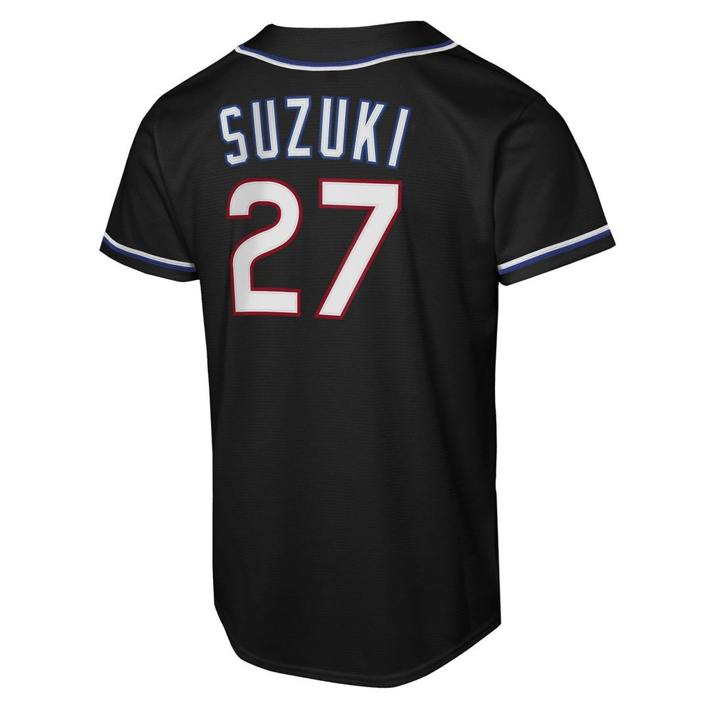 Seiya Suzuki Chicago Cubs Youth Fashion Replica Player Jersey - Black