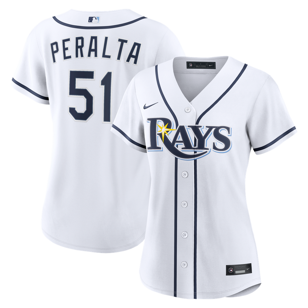 Freddy Peralta Tampa Bay Rays Women's Home Replica Jersey - White