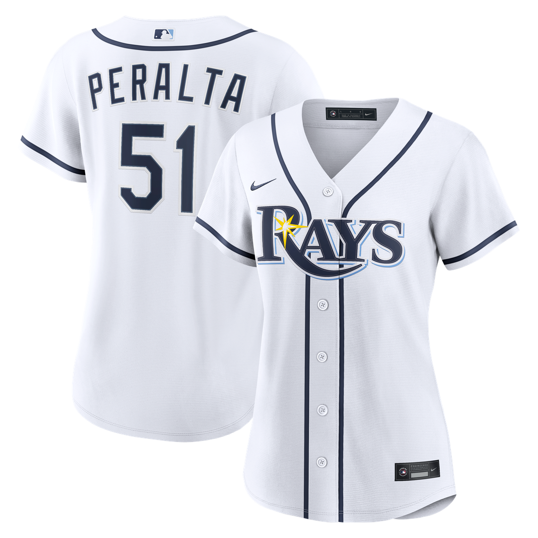 Freddy Peralta Tampa Bay Rays Women's Home Replica Jersey - White