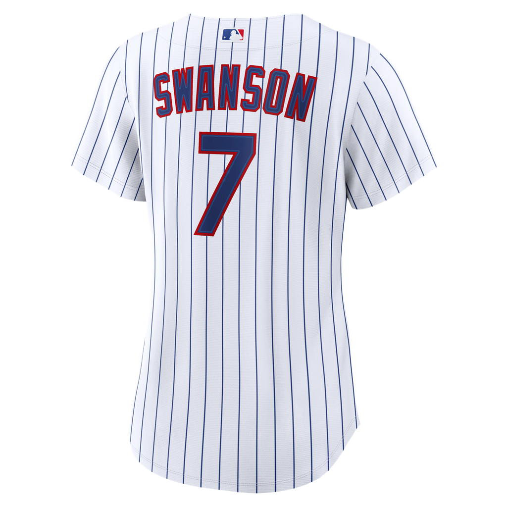 Dansby Swanson Chicago Cubs Women's Home Replica Jersey - White