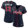 Ronald Acuña Jr. Atlanta Braves Women's Alternate Replica Jersey - Navy