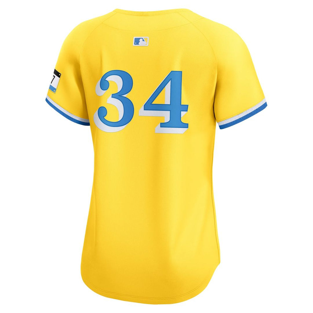 David Ortiz Boston Red Sox Women's City Connect Limited Jersey - Gold