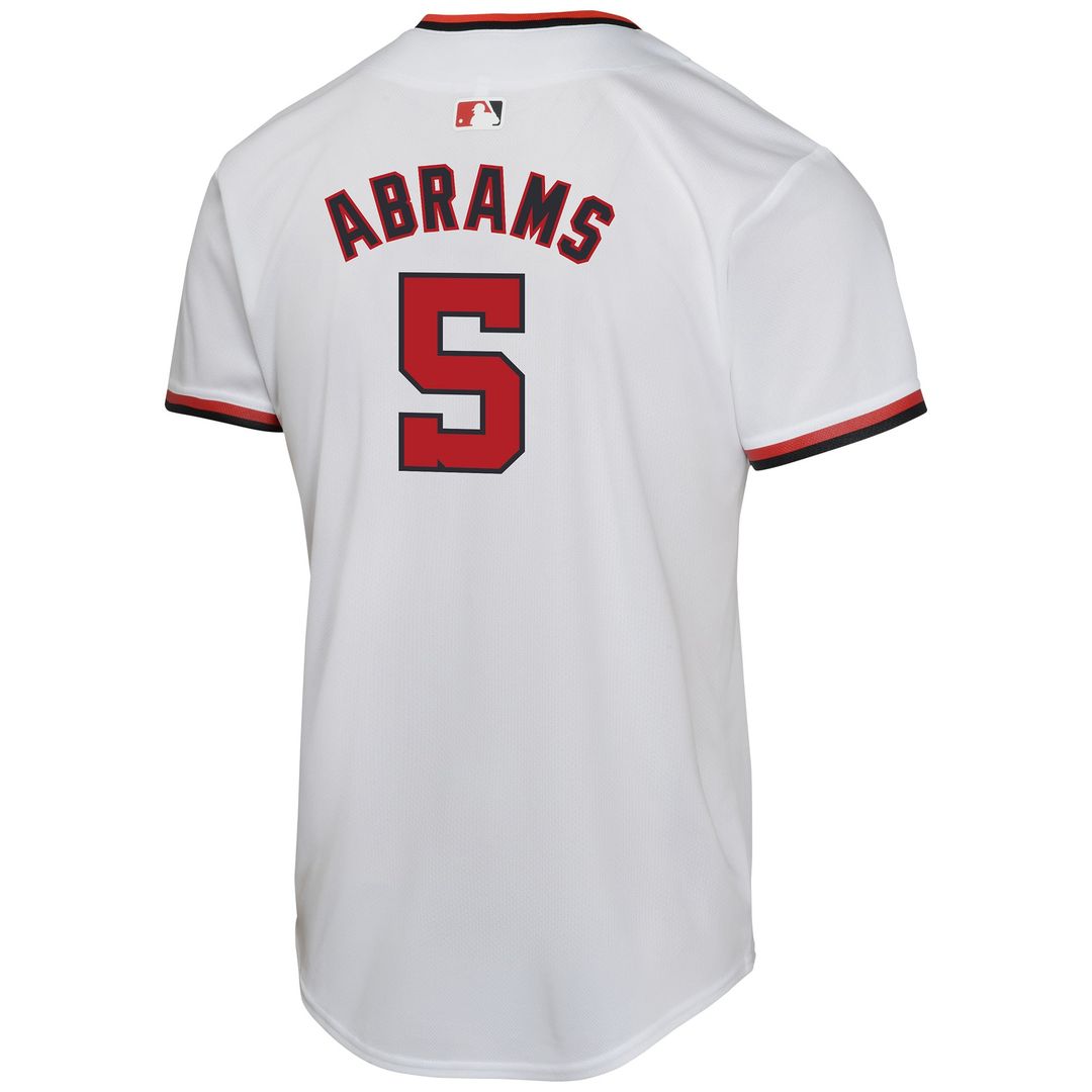 CJ Abrams Washington Nationals Youth Home Game Player Jersey - White