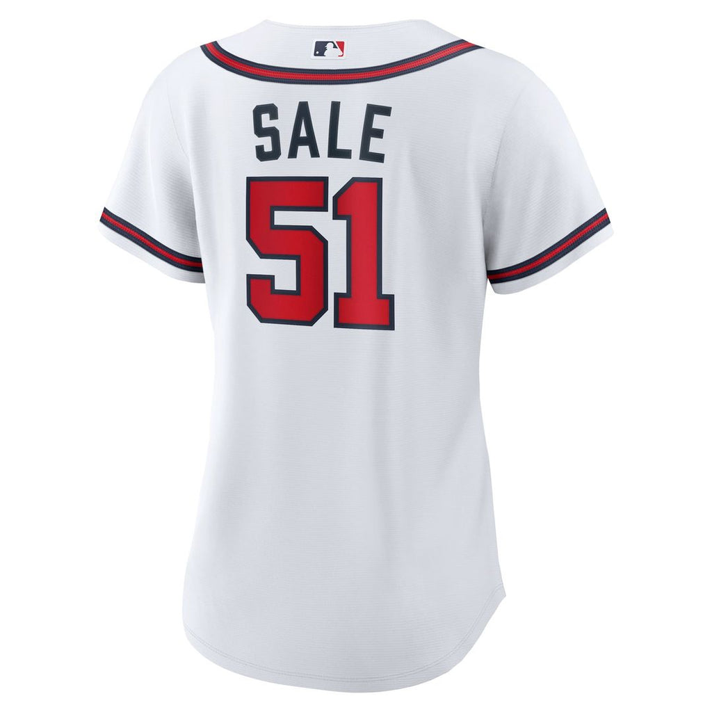 Chris Sale Atlanta Braves Women's Home Replica Jersey - White