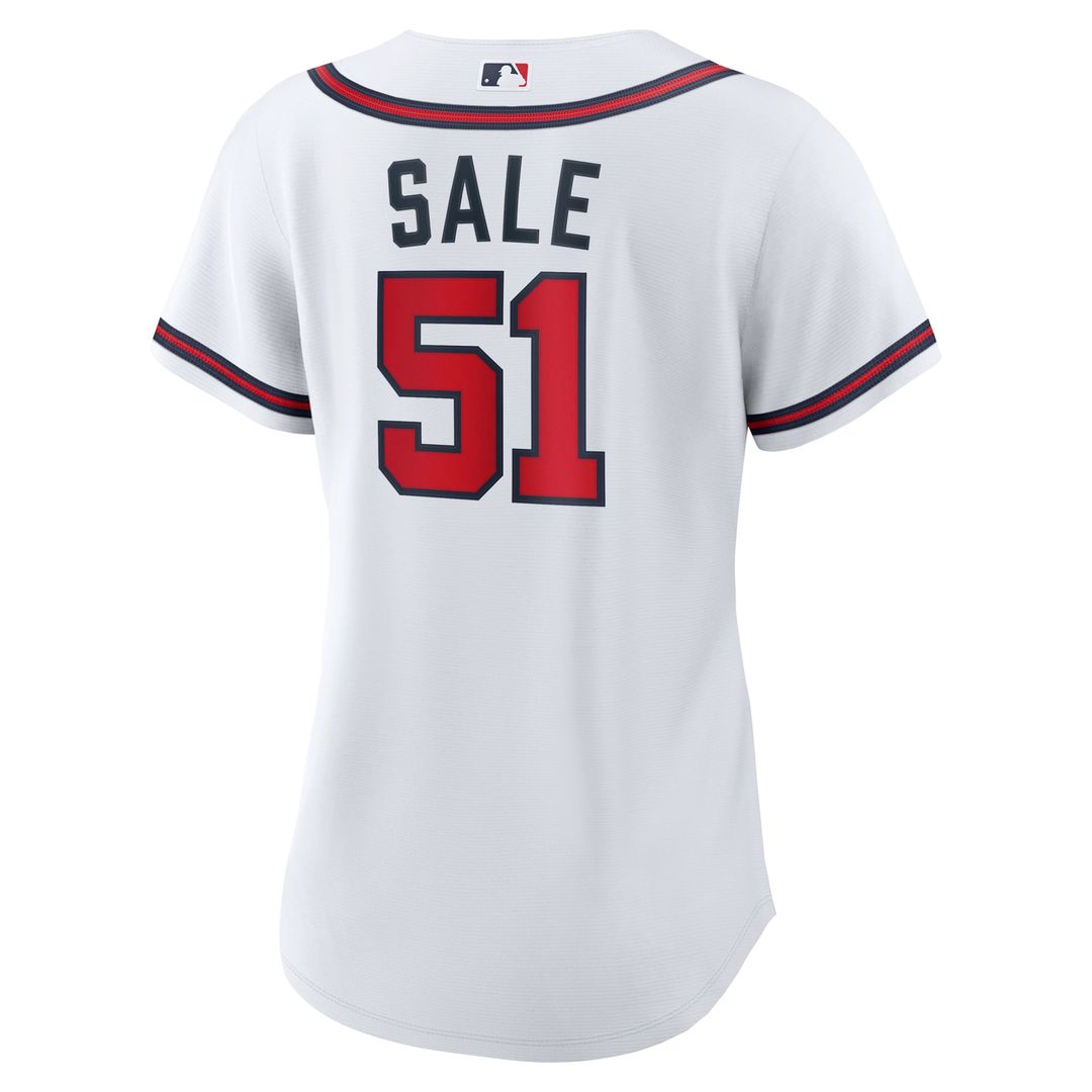 Chris Sale Atlanta Braves Women's Home Replica Jersey - White