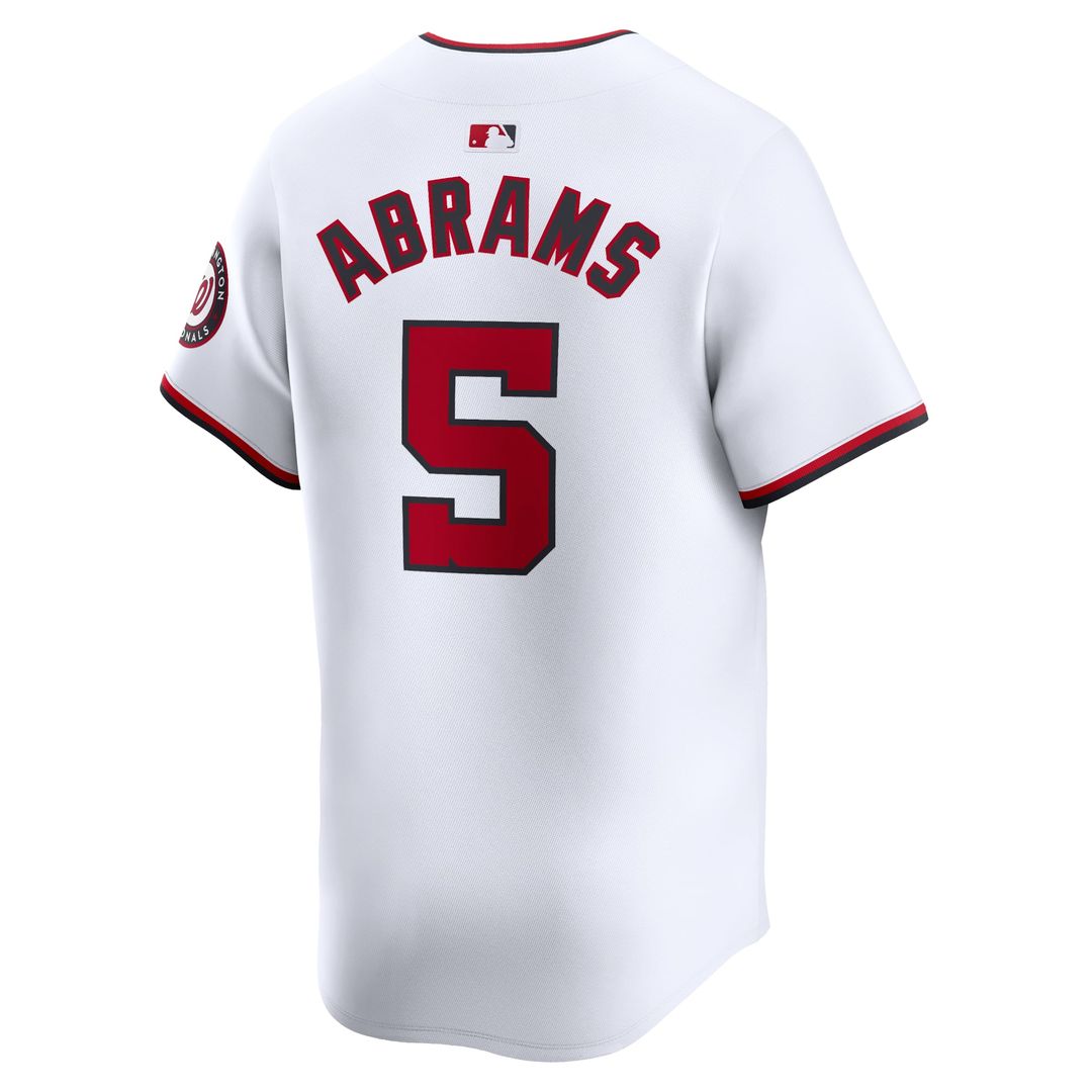 CJ Abrams Washington Nationals Home Limited Player Jersey - White