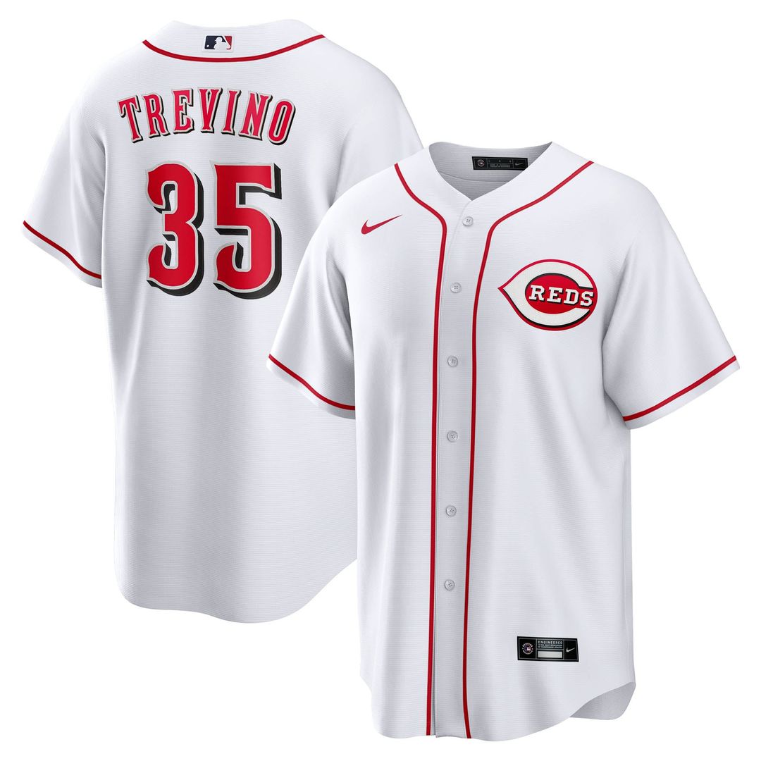 Jose Trevino Cincinnati Reds Home Replica Jersey - White