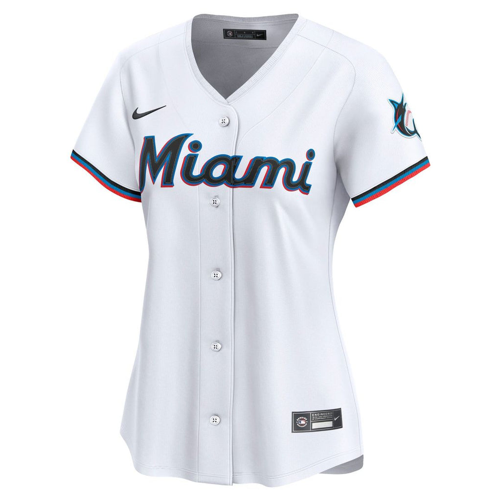 Miami Marlins Women's Home Limited Jersey - White