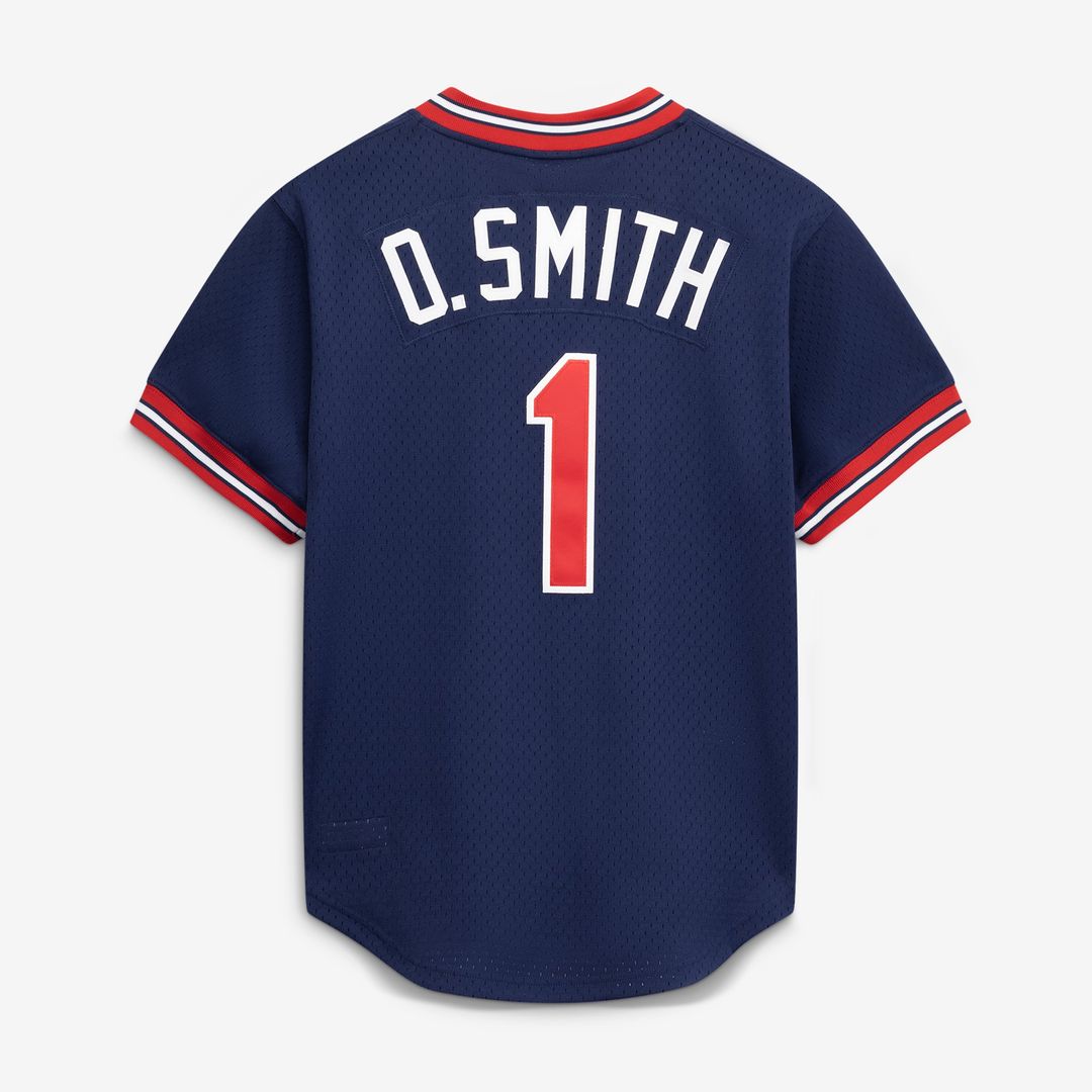 Ozzie Smith St. Louis Cardinals Authentic Batting Practice Jersey - Navy