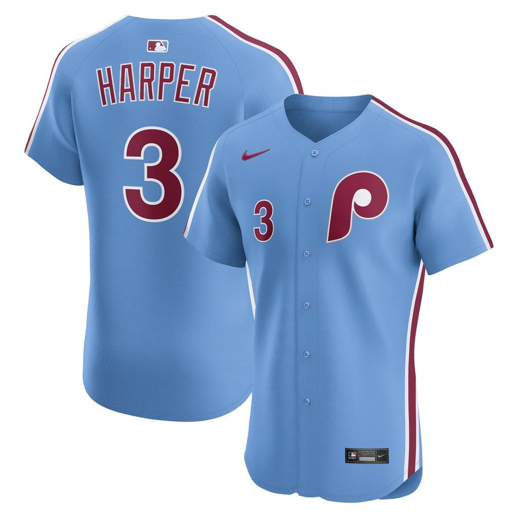 Bryce Harper Philadelphia Phillies Alternate Elite Jersey - Light Blue