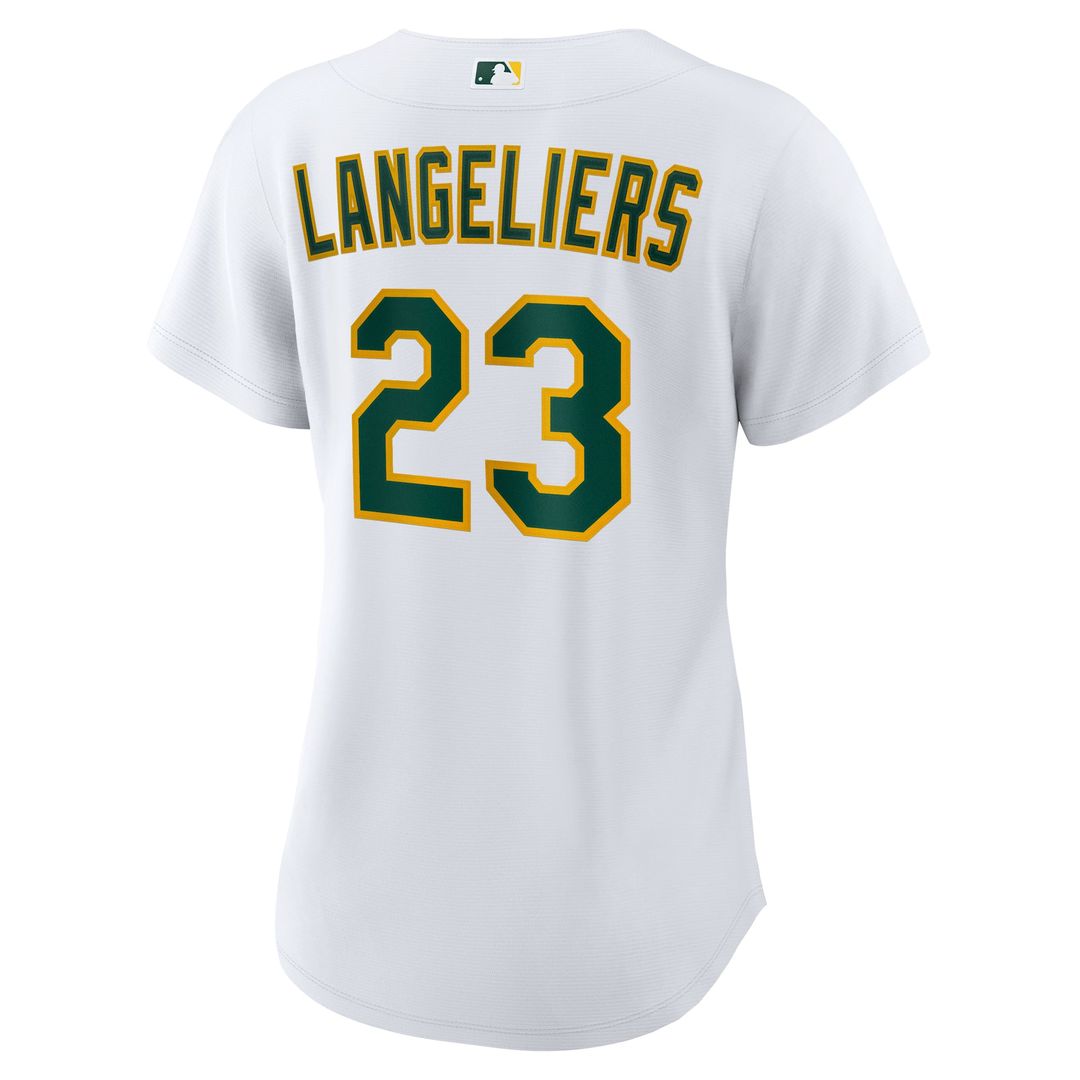 Shea Langeliers Athletics Women's Home Replica Jersey - White
