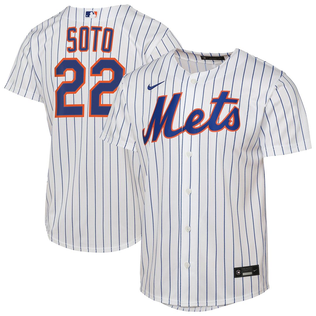 Juan Soto New York Mets Youth Home Replica Player Jersey - White