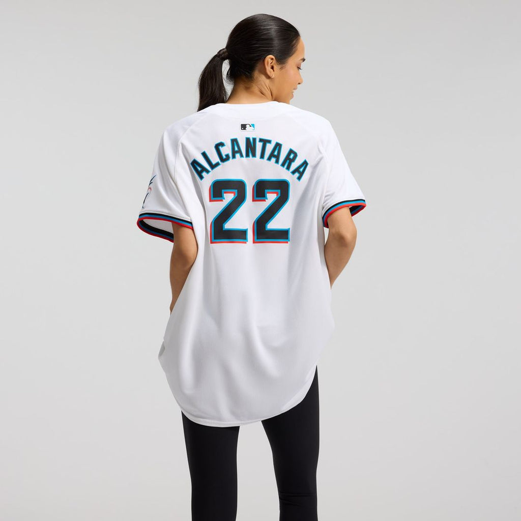 Sandy Alcantara Miami Marlins Women's Home Limited Player Jersey - White