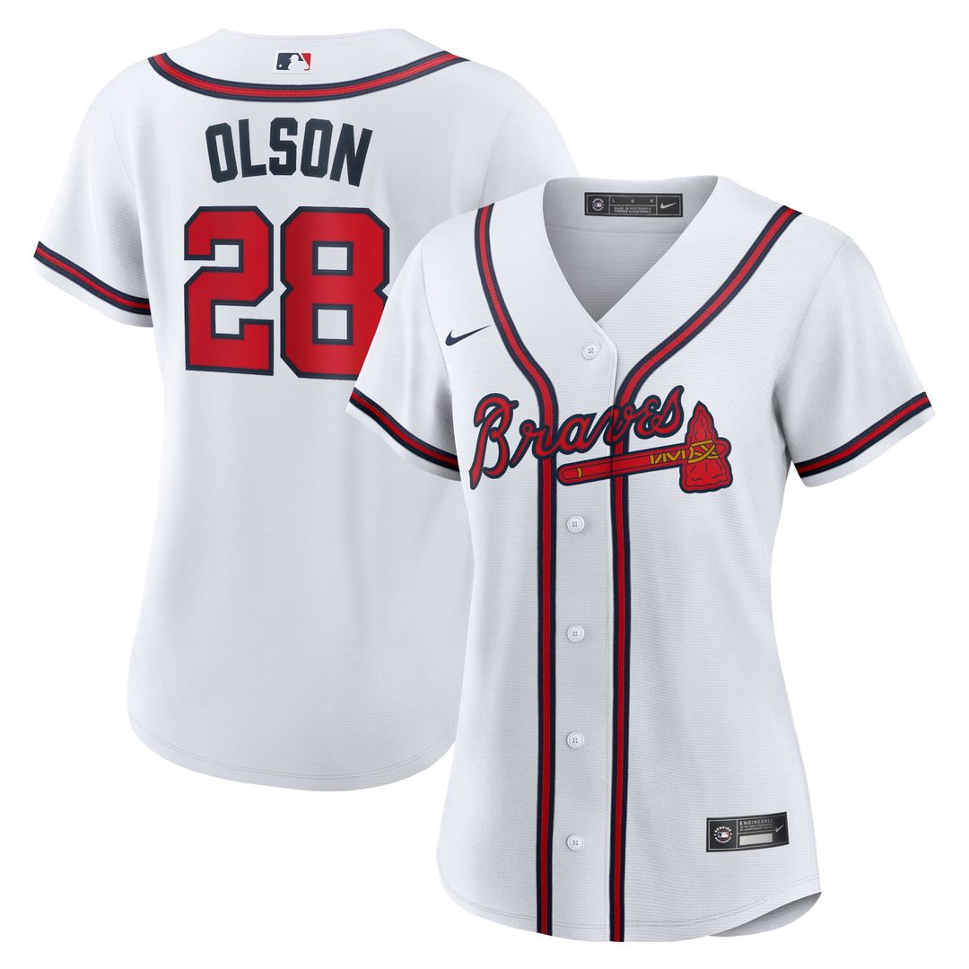 Matt Olson Atlanta Braves Women's Home Replica Player Jersey - White